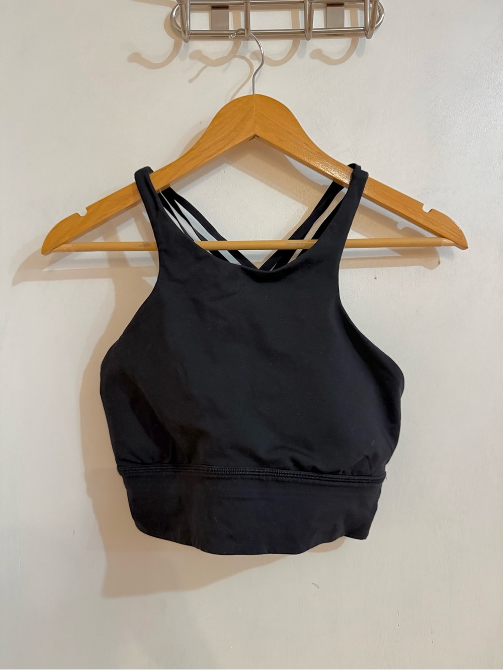 lululemon athletica Black High-Neck Strappy Sports Bra
